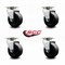 Service Caster 4 Inch Glass Filled Nylon Wheel Swivel Caster Set with Roller Bearings SCC SCC-20S420-GFNR-4 - alternate 2
